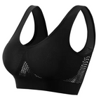 Soutien-gorge sport grande taille sans armature,  mesh respirant, maintien fort, S à 5XL