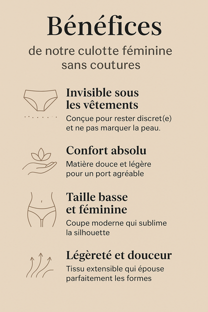 Culotte Féminin invisible - Liberté, Confort et Confiance