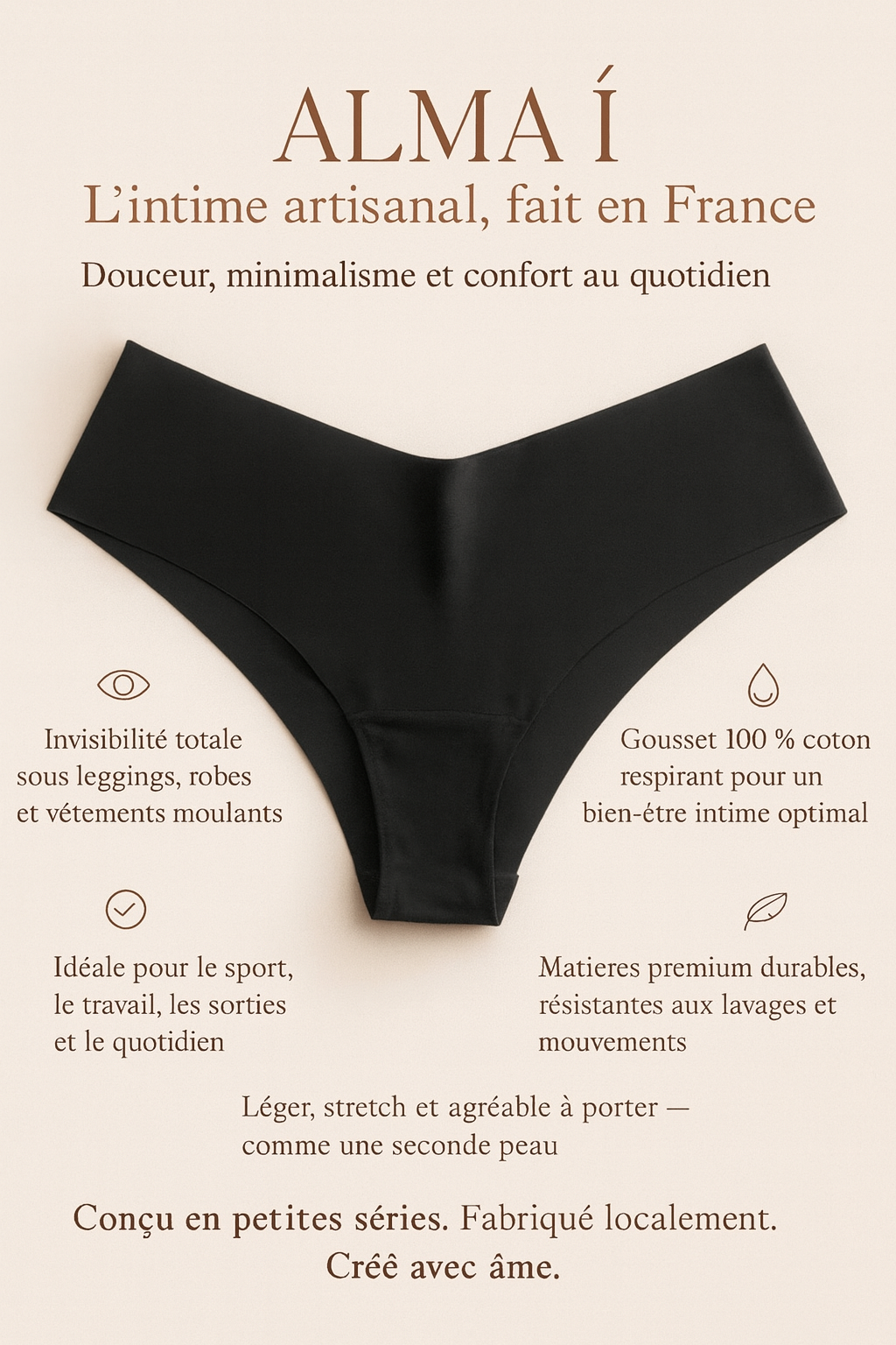 Culotte Féminin invisible - Liberté, Confort et Confiance