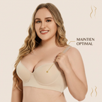 Soutien-Gorge Gainant Sans Armature Grande Taille — Dos Large Correcteur de Posture, Maintien & Silhouette M-6XL