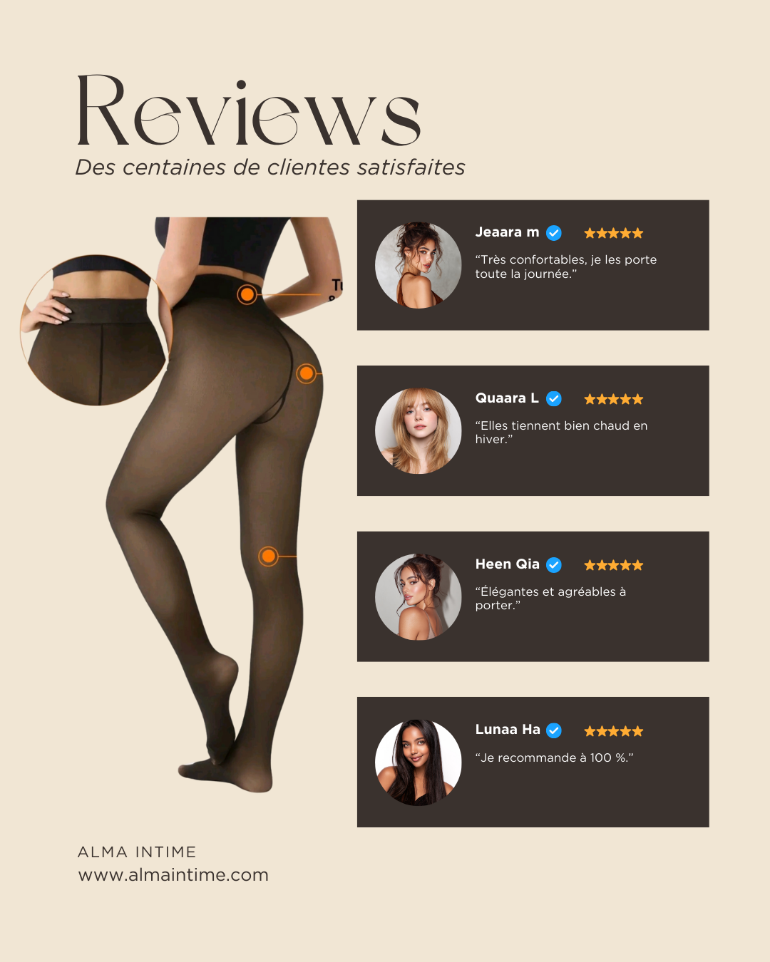 Collant Thermique Femme.  Confort & Élégance