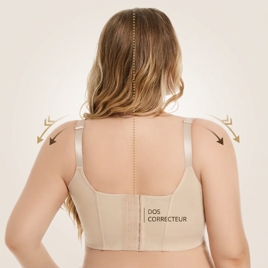 Soutien-Gorge Gainant Sans Armature Grande Taille — Dos Large Correcteur de Posture, Maintien & Silhouette M-6XL
