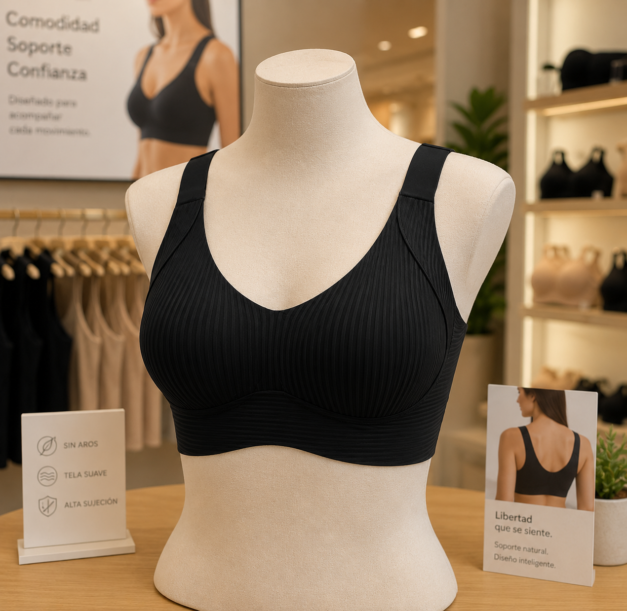 Soutien-gorge push-up sans armatures — confort absolu, de la taille S au 4XL