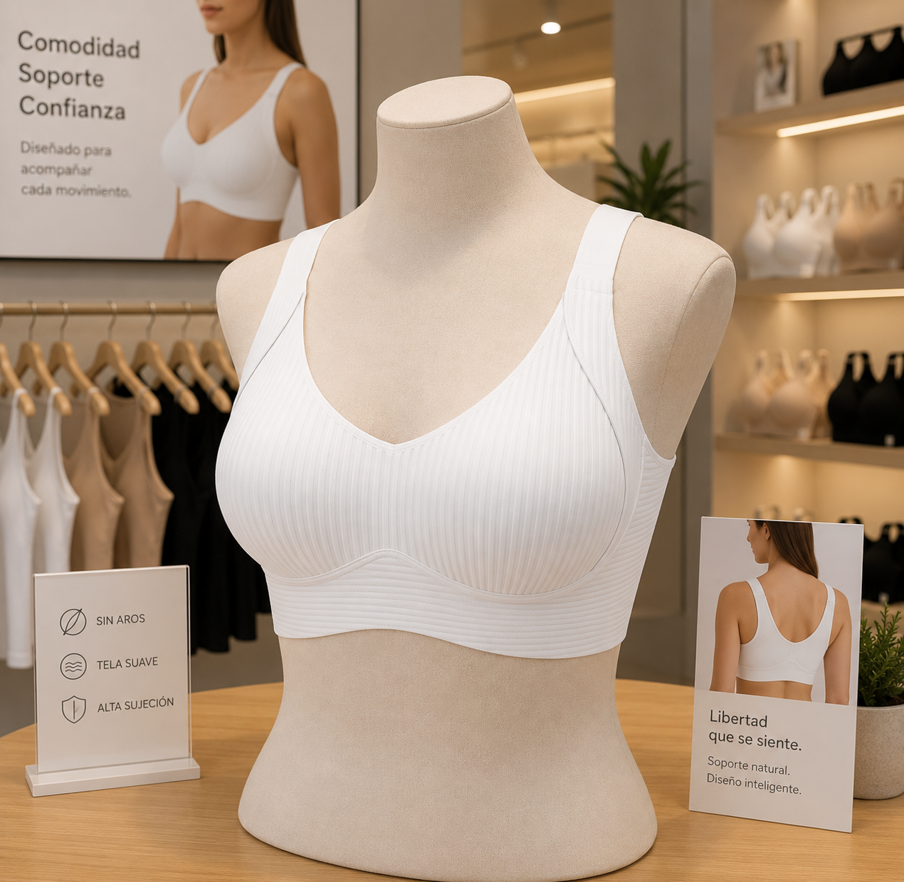 Soutien-gorge push-up sans armatures — confort absolu, de la taille S au 4XL