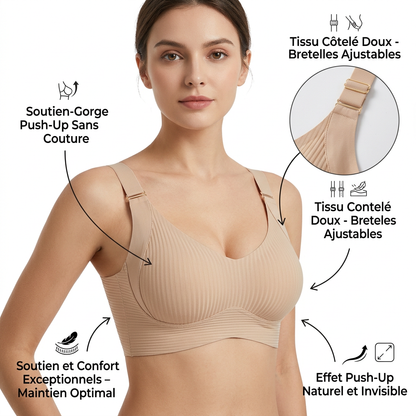 Soutien-gorge push-up sans armatures.