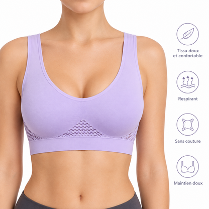 Soutien-gorge sport sans armature — Maintien adapté